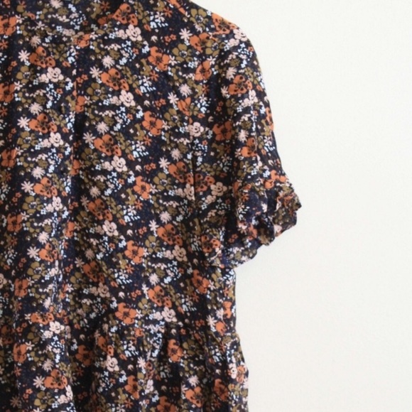 Madewell silk floral peplum top - Picture 3 of 12